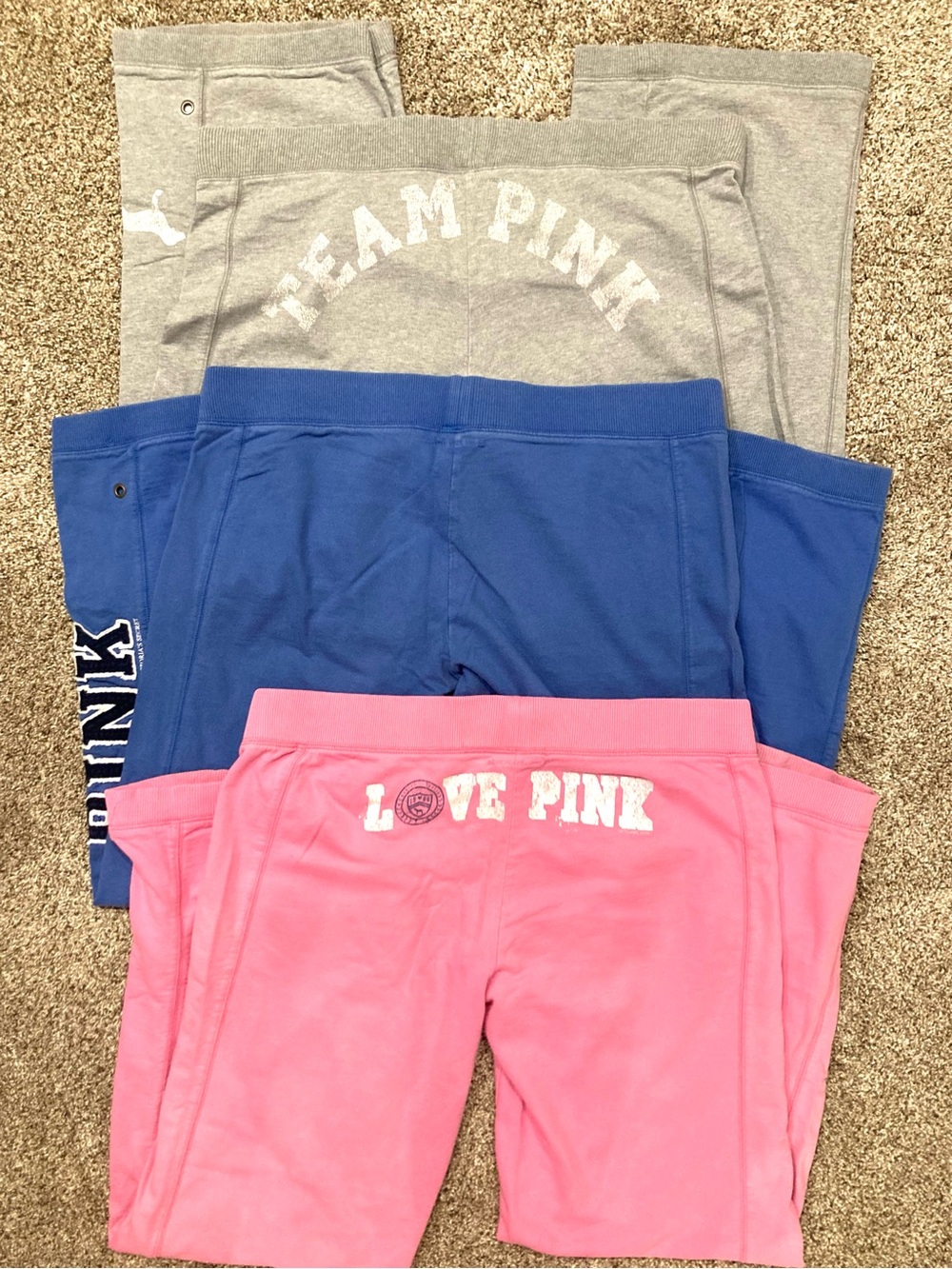 ✨VS PINK Bundle-✨3 Wide-Leg PINK Sweatpants + Bonus Gift - Picture 7 of 15